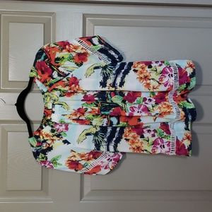 Westbound petites crochet detail farm rio vibes top size petite small